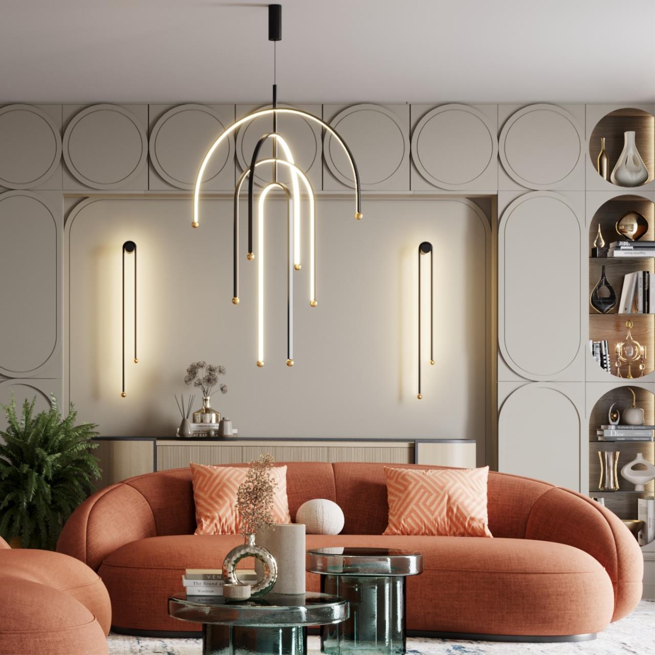 Настенный светильник ODEON LIGHT HIGHTECH MEMFI черный
