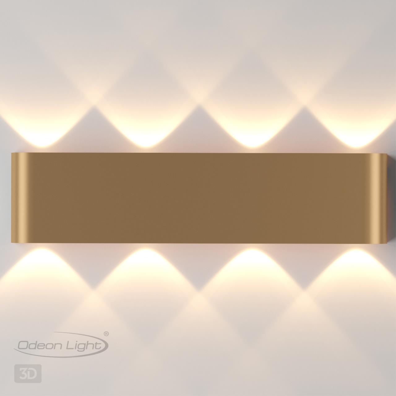 Настенный светильник ODEON LIGHT HIGHTECH MAGNUM золотой
