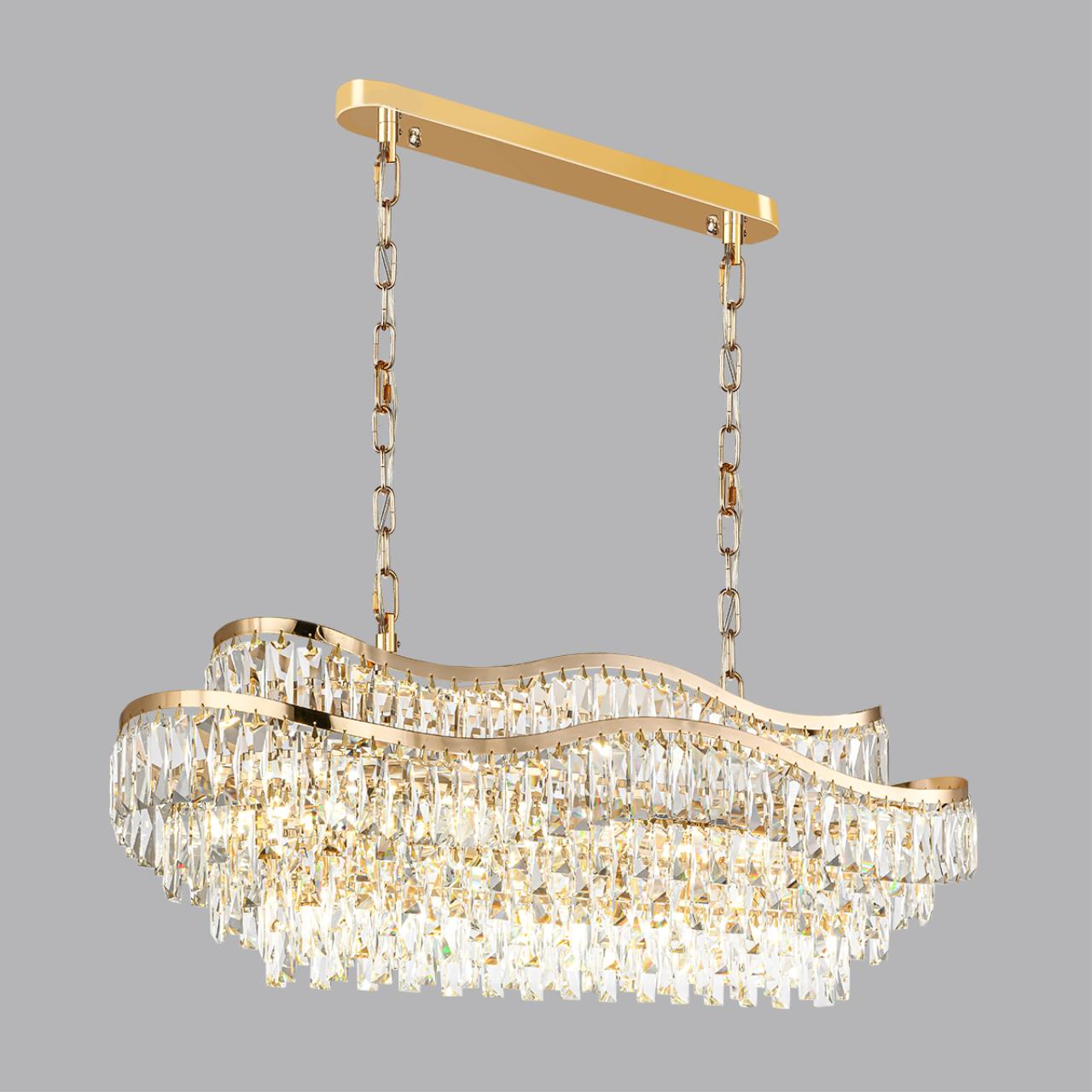 Люстра ODEON LIGHT HALL WAYTA золотой E14*15 10W