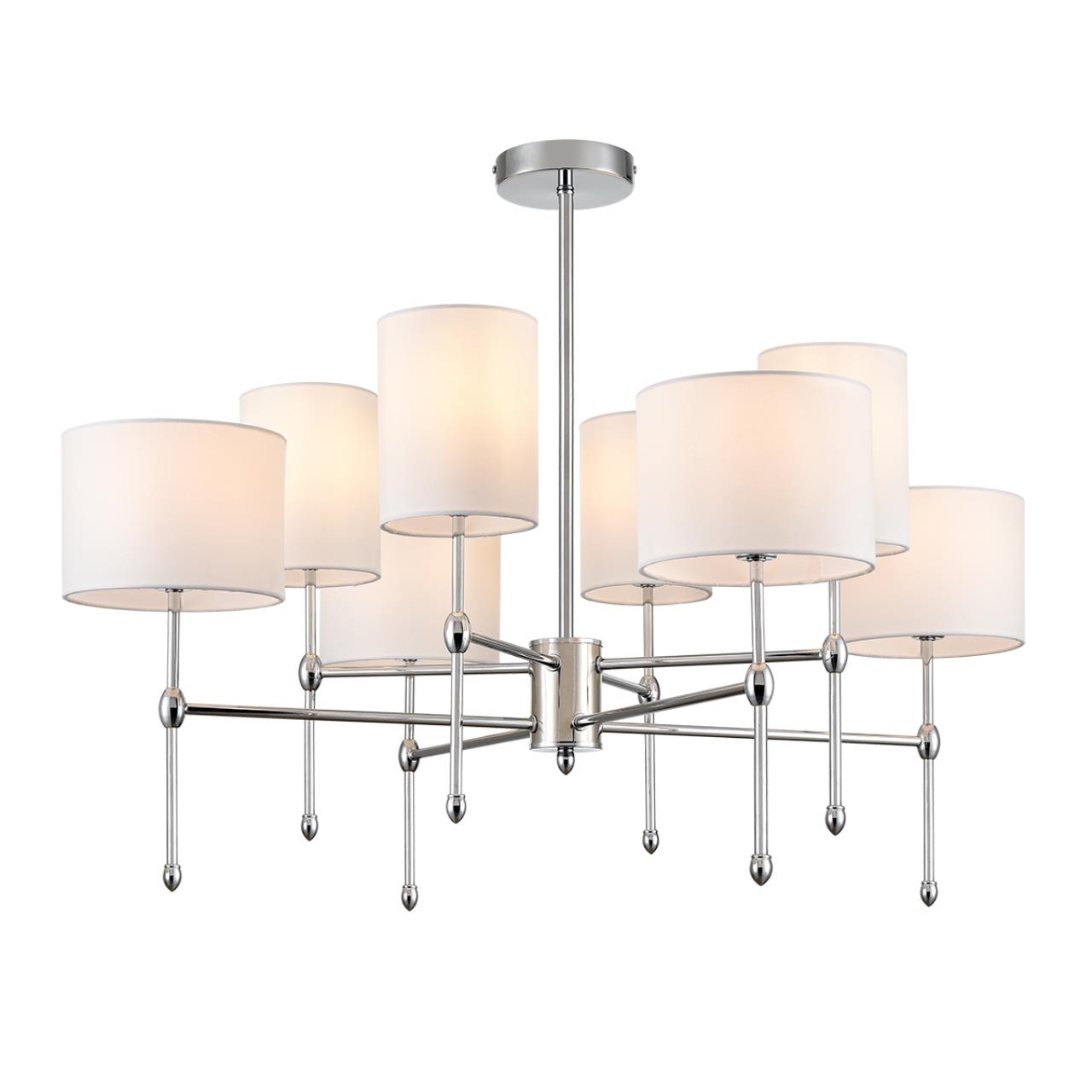 Люстра на штанге LUMION CLASSI LATTI хром E14*8 10W