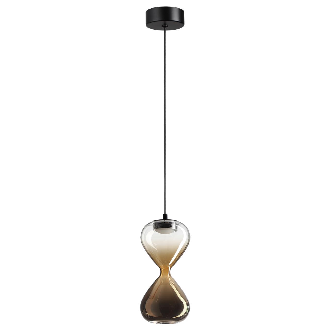 Подвес ODEON LIGHT PENDANT GLESSI черный LED*1 4W 4000К плафон золотой