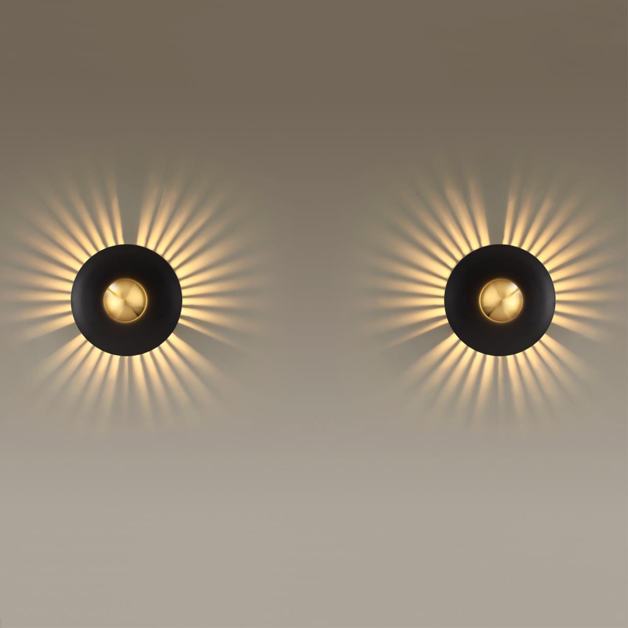 Настенный светильник ODEON LIGHT MIDCENT ADAMAS черный