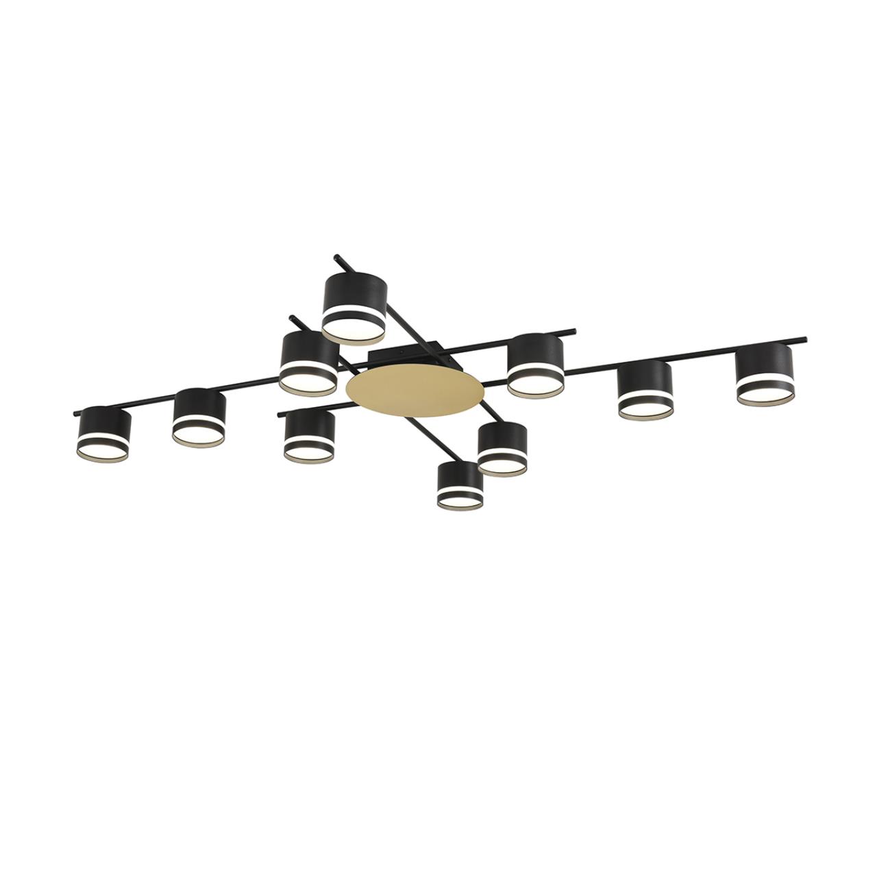 Светильник потолочный LUMION COMFI BENUA черный, золотой GX53*10 10W