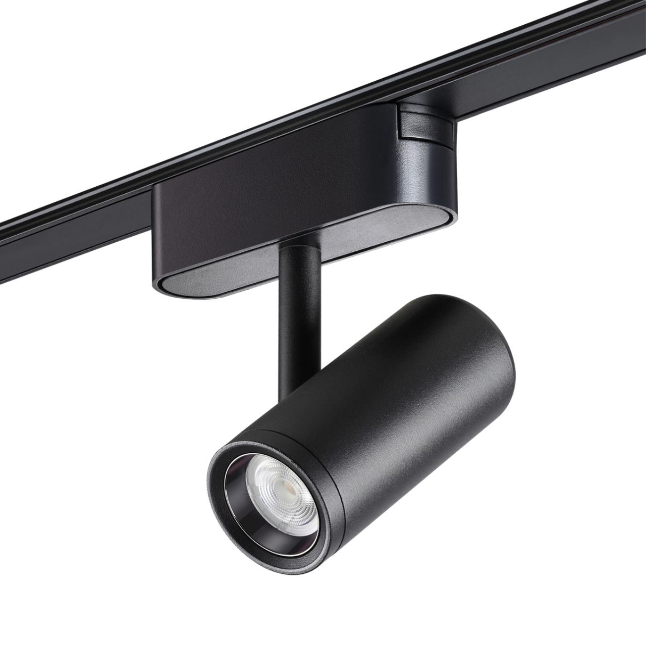 Трековый светильник для низковольтного шинопровода NOVOTECH SHINO SMAL черный LED*1 8W 3000К плафон черный