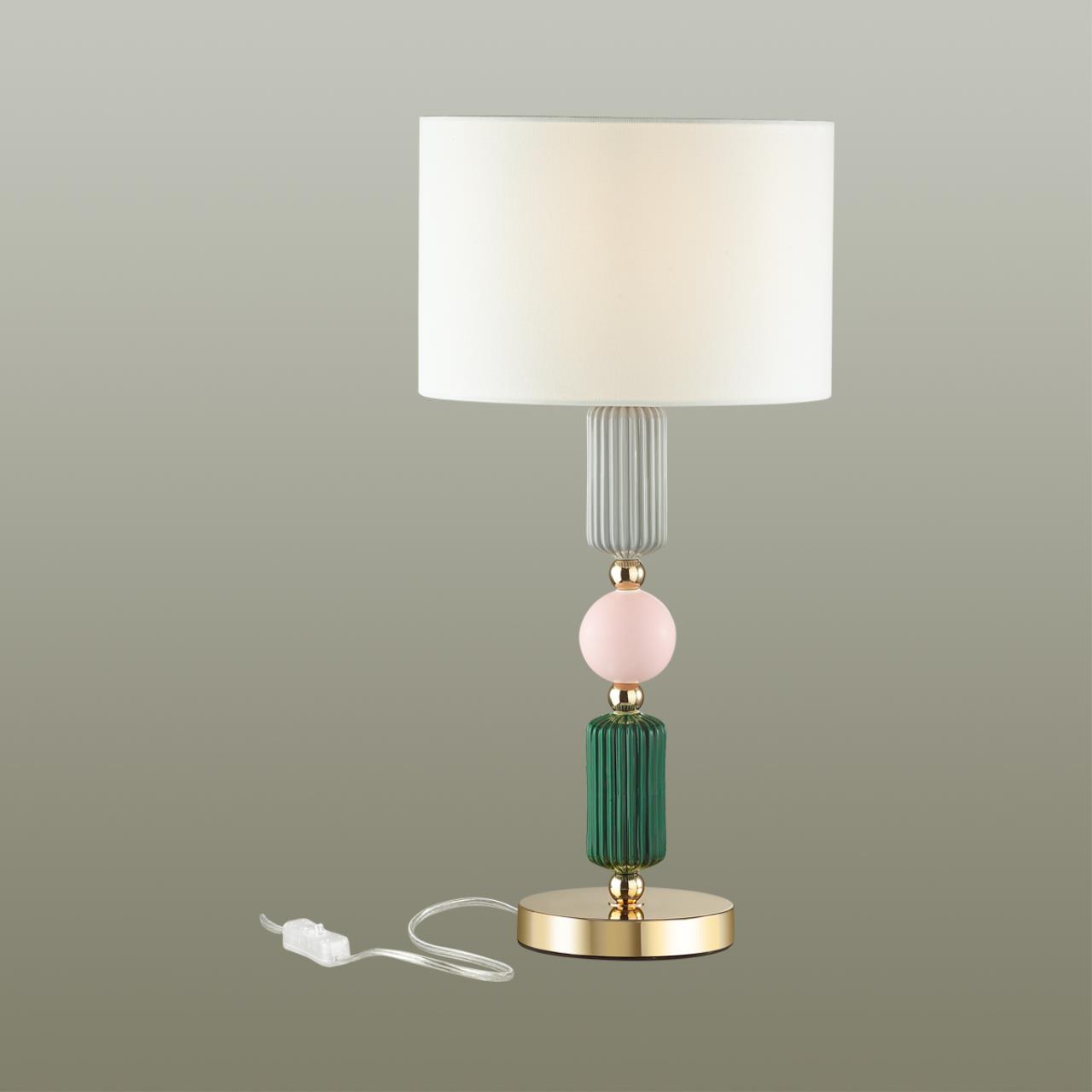 Настольная лампа ODEON LIGHT EXCLUSIVE CLASSIC CANDY золотой E27*1 10W  285 мм