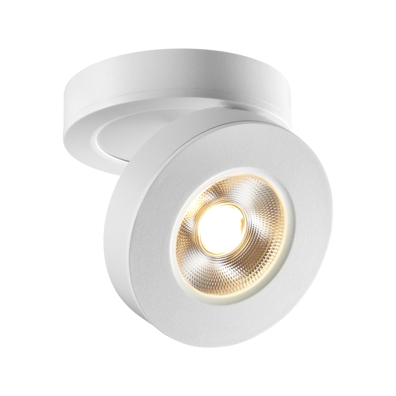 Светильник накладной/встраиваемый светодиодный NOVOTECH OVER GRODA белый LED*1 5W 3000К плафон белый
