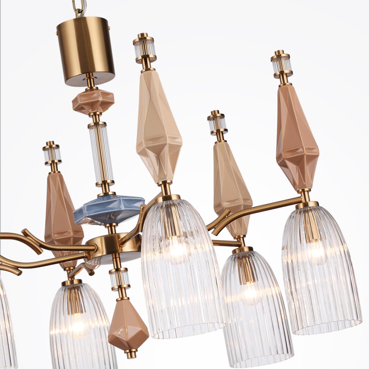 Люстра ODEON LIGHT EXCLUSIVE MODERN TERRA античная бронза, латунь E14*6 10W