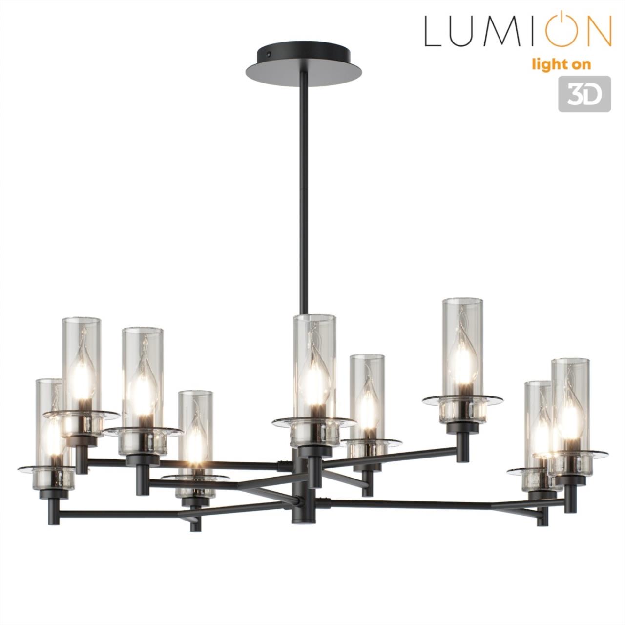 Люстра на штанге LUMION CLASSI MADONNA черный E14*9 10W
