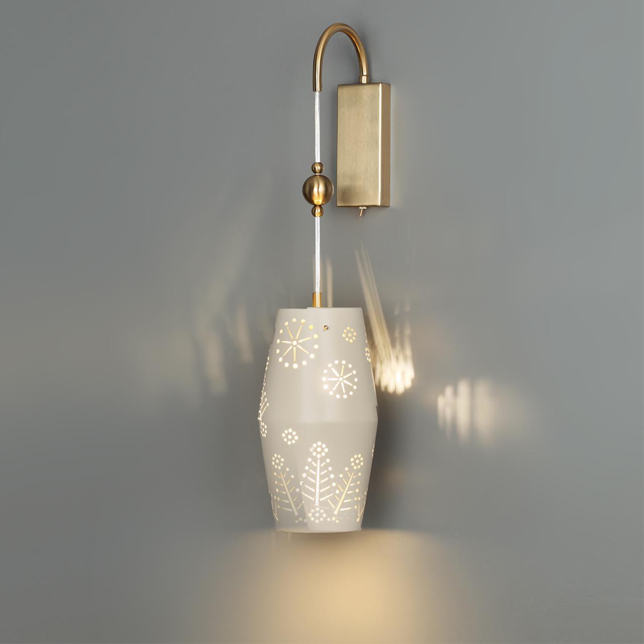 Настенный светильник ODEON LIGHT EXCLUSIVE PENDANT KARELIA латунь E27*1 10W