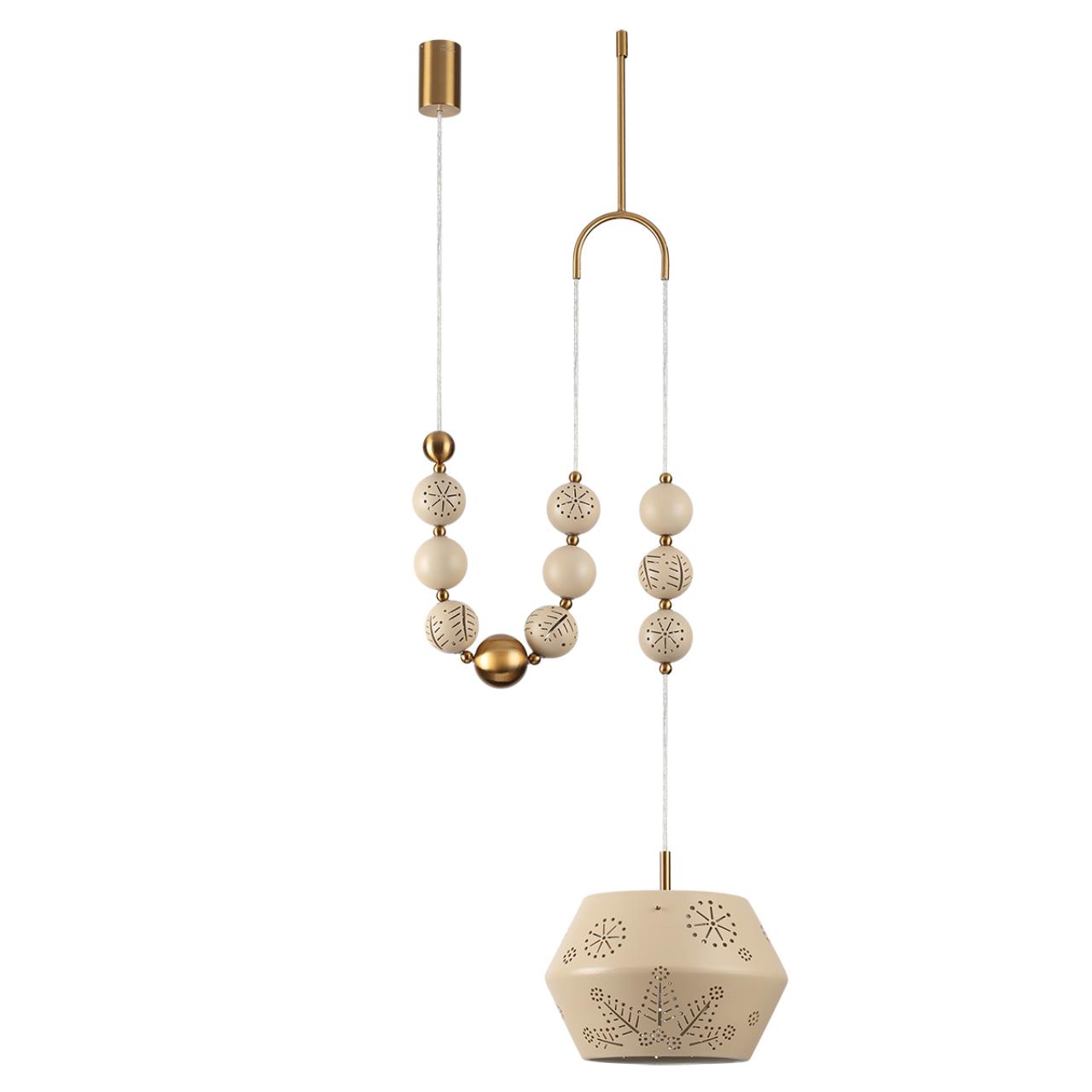 Подвес с держателем ODEON LIGHT EXCLUSIVE PENDANT KARELIA латунь E27*1 10W