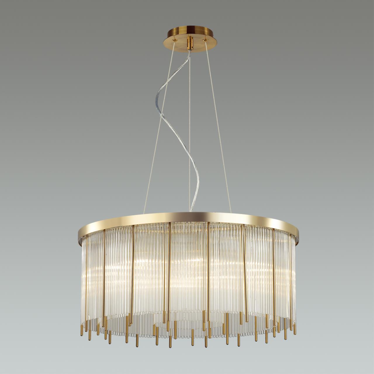 Люстра ODEON LIGHT HALL YORK золотой E14*10 10W