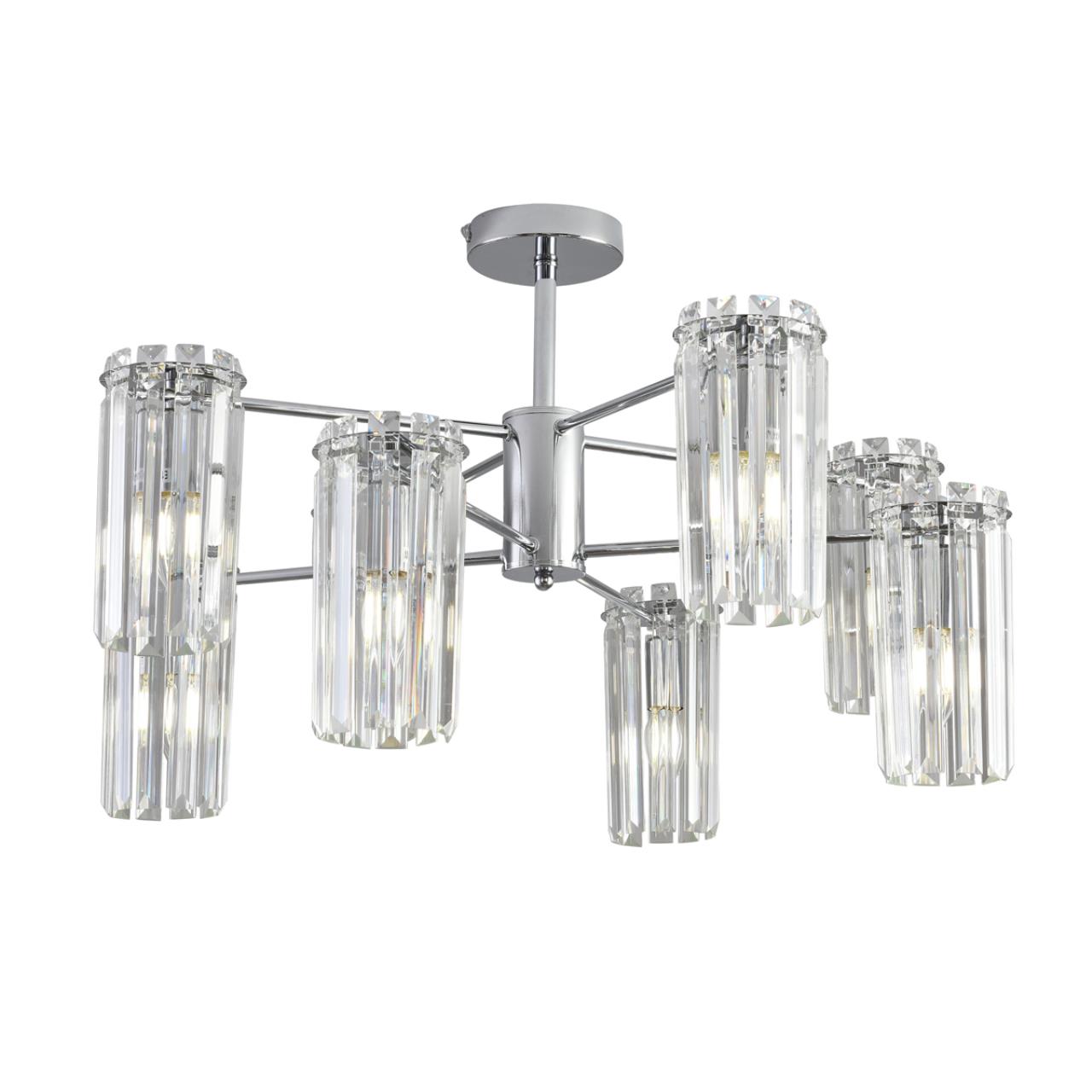 Люстра подвесная LUMION CLASSI FAVLA хром E14*8 10W