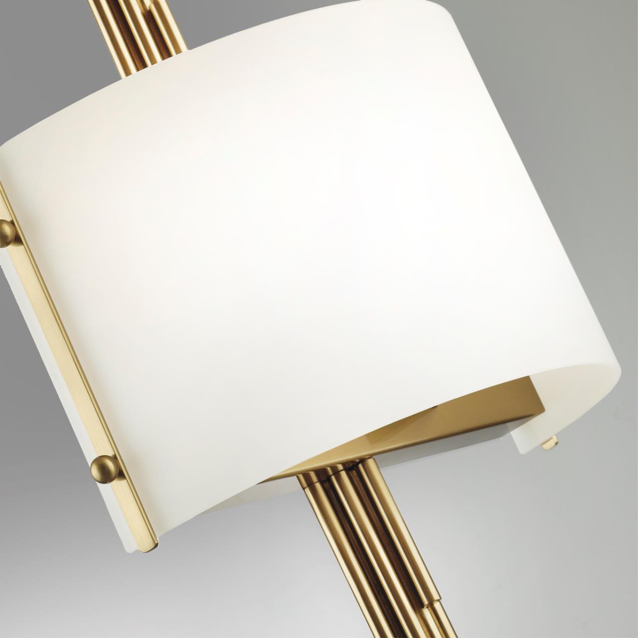 Бра ODEON LIGHT EXCLUSIVE MODERN Margaret бронзовый E27*2 10W плафон белый.