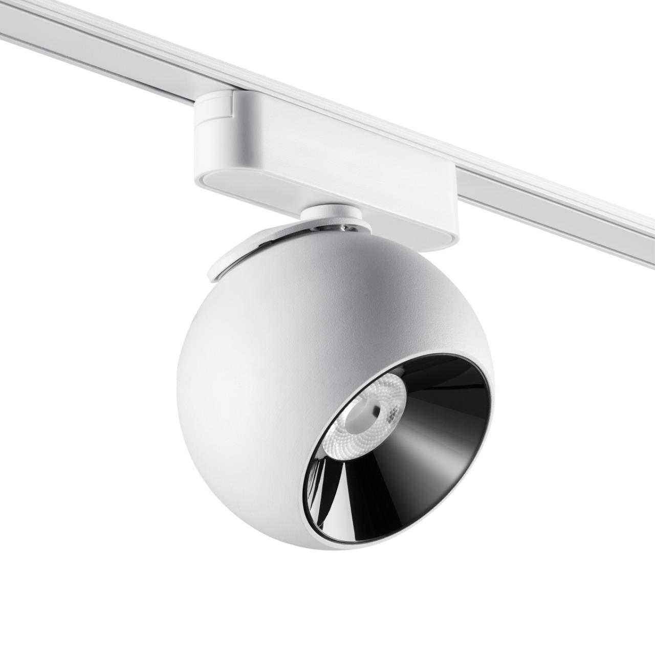 Трековый светильник для низковольтного шинопровода NOVOTECH SHINO SMAL белый LED*1 12W 3000К плафон белый