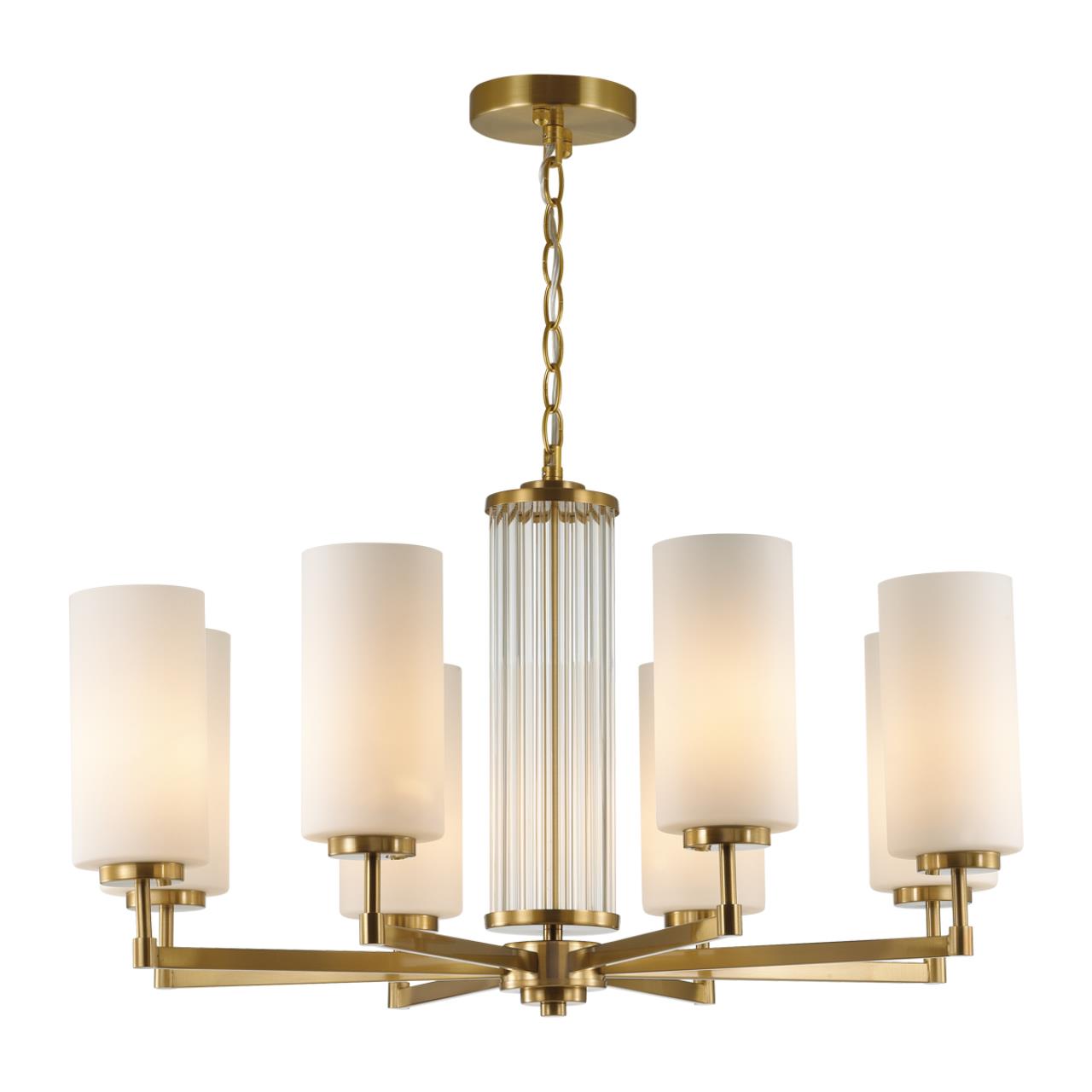 Люстра ODEON LIGHT HALL KASALI золотой E27*8 10W
