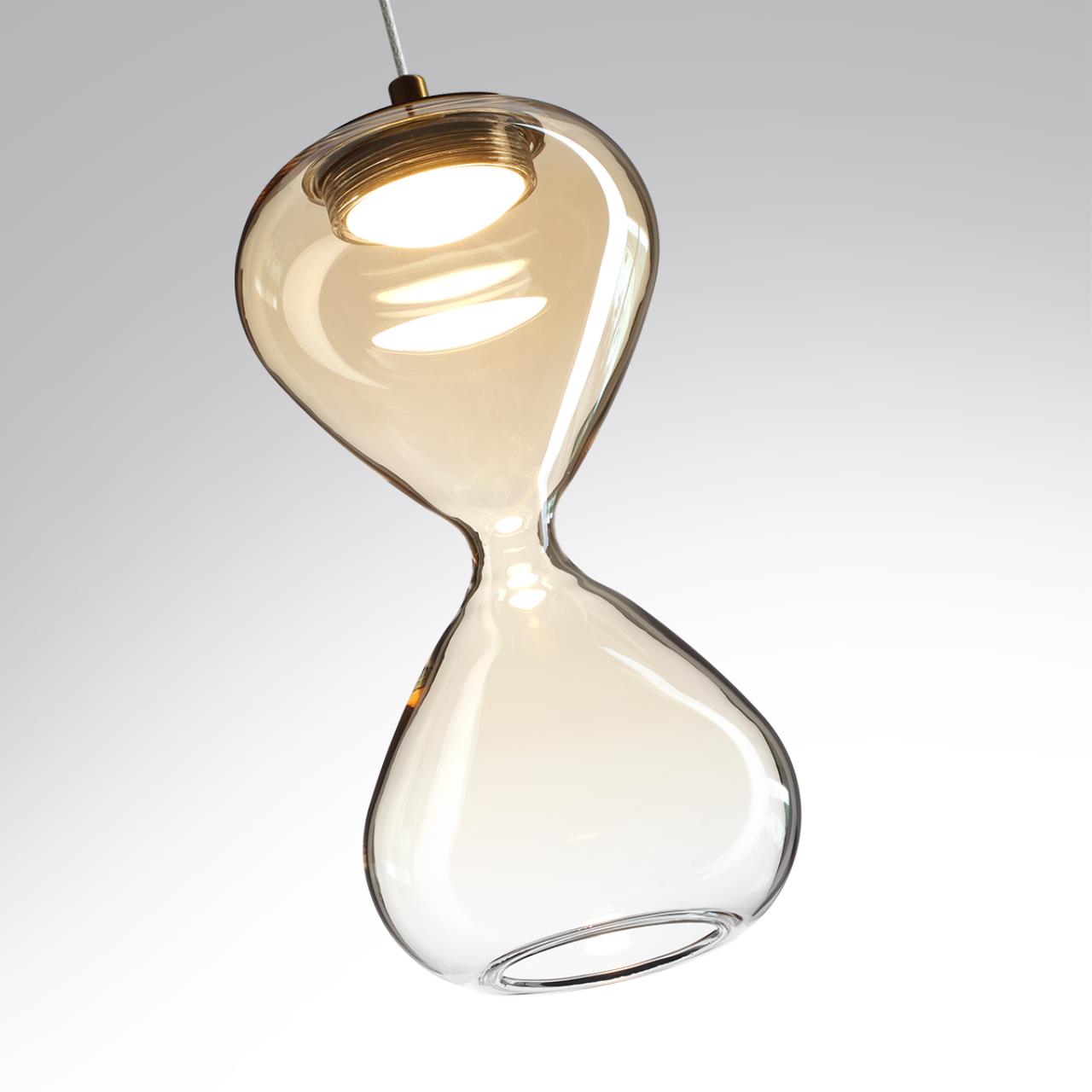 Подвес ODEON LIGHT PENDANT GLESSI бронзовый LED*1 4W 4000К плафон бежевый