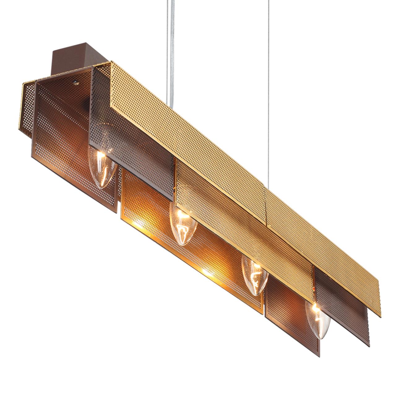 Подвес линейный LUMION MODERNI DANA коричневый, золотой