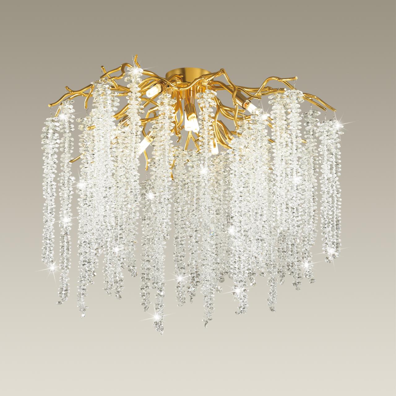 Люстра ODEON LIGHT HALL Banche золотой G9*8 10W