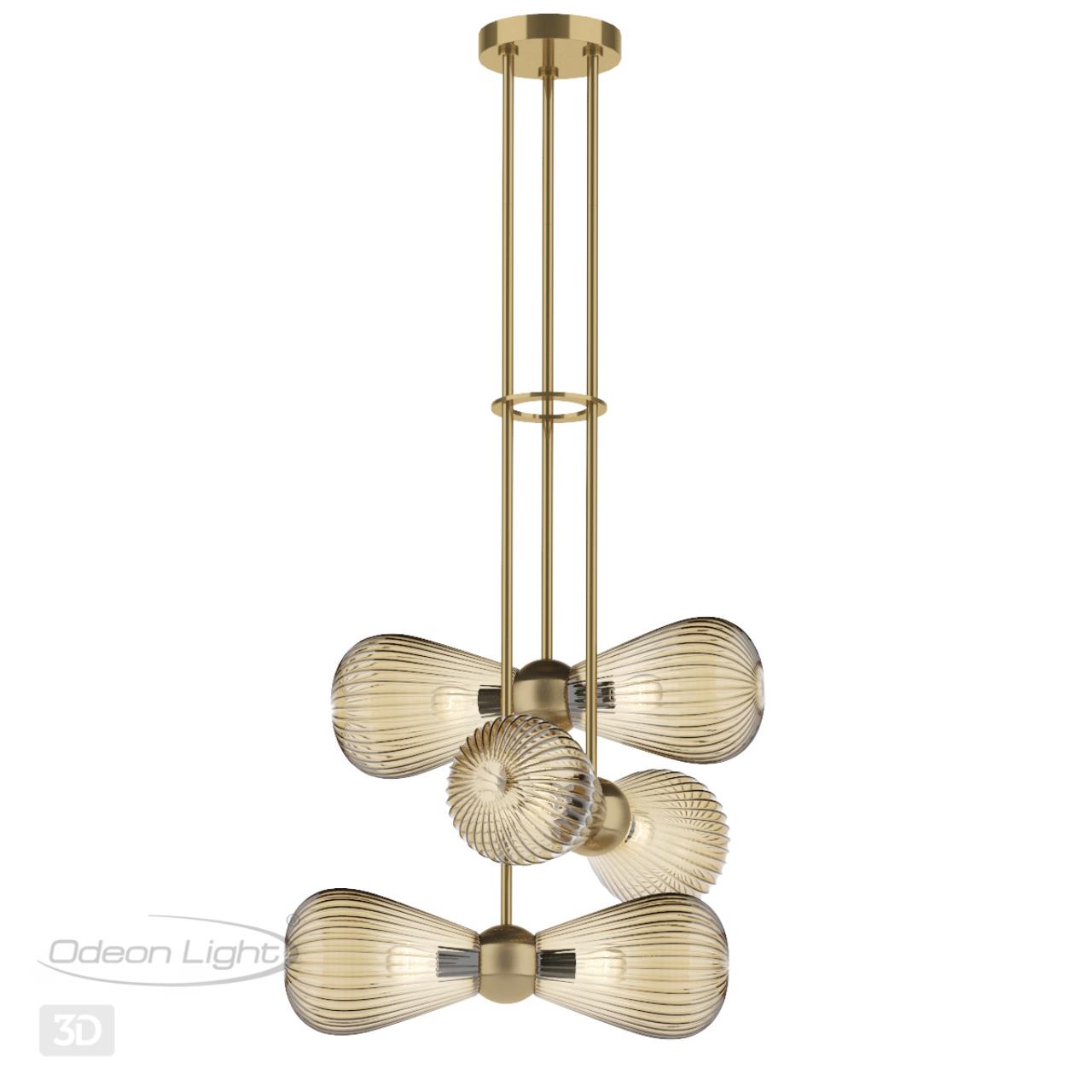 Подвес ODEON LIGHT EXCLUSIVE MODERN Elica золотой