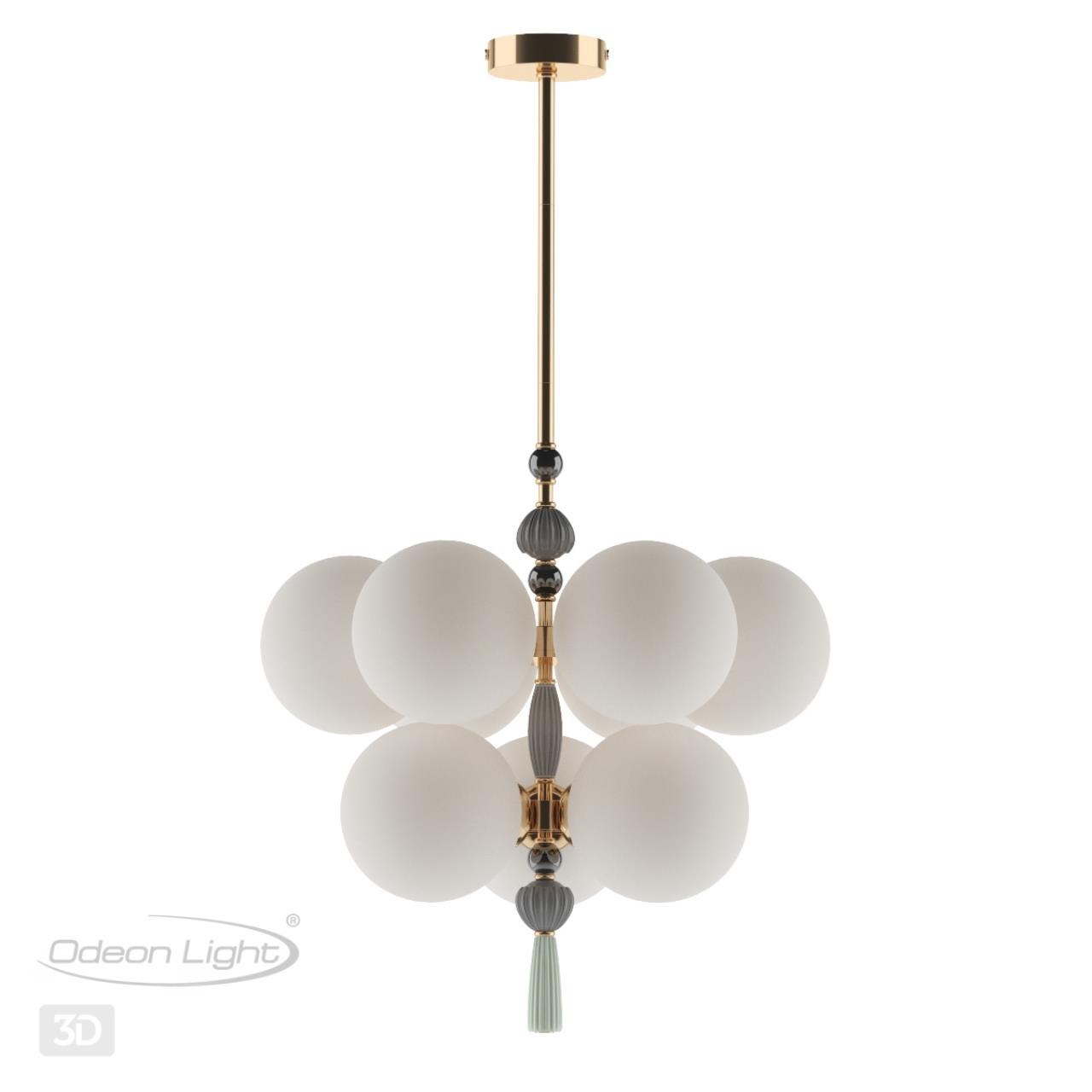 Люстра ODEON LIGHT EXCLUSIVE MODERN Palle золотой E14*9 10W