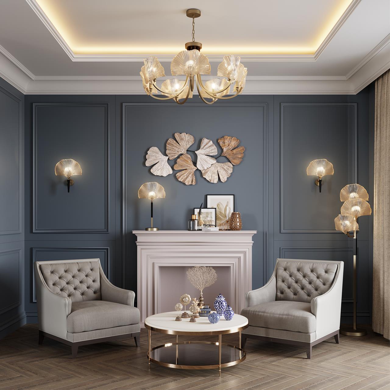 Настенный светильник ODEON LIGHT EXCLUSIVE HALL VENTAGLIO золотой