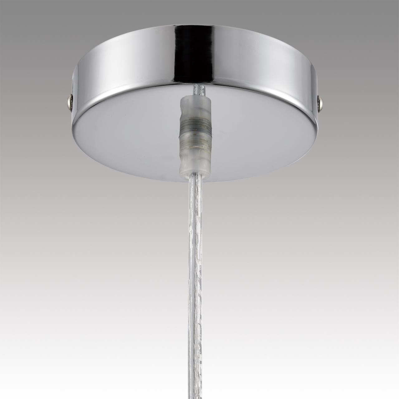 Светильник подвесной LUMION MODERNI LORENZO хром E27*1 10W плафон серый