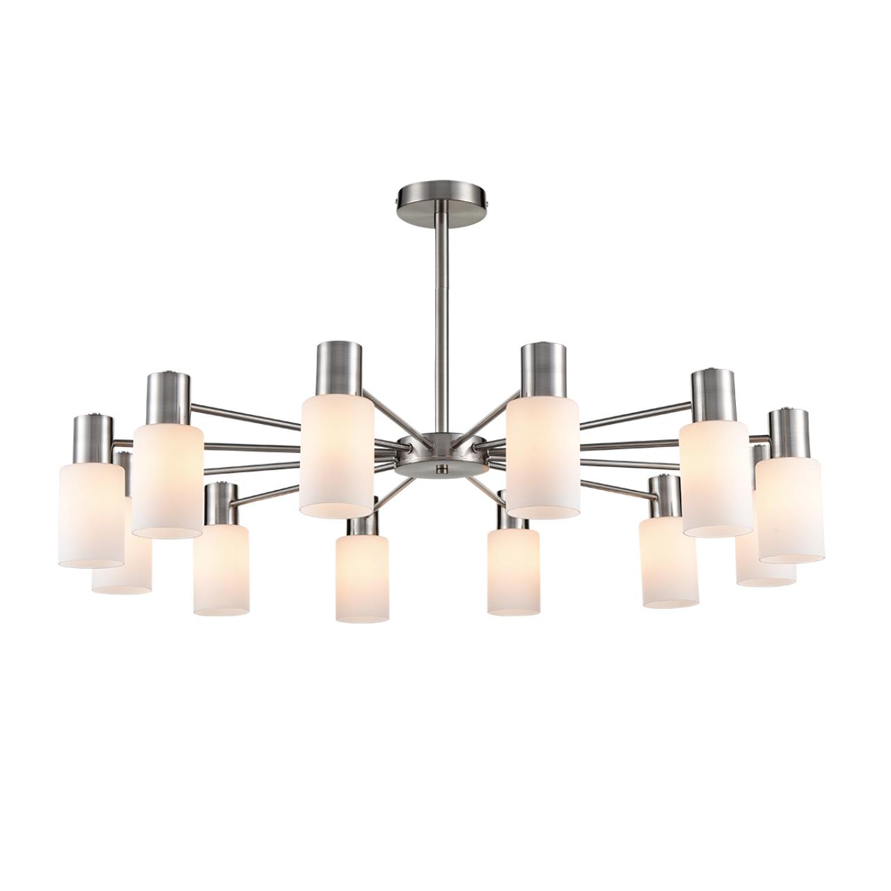 Люстра на штанге LUMION COMFI MAVE никель E14*12 10W