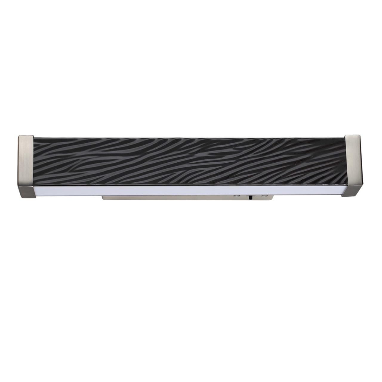 Настенный светильник с выкл. ODEON LIGHT EXCLUSIVE L-VISION RIVIERA никель LED*1 10W 2000/3000/4000К плафон черный