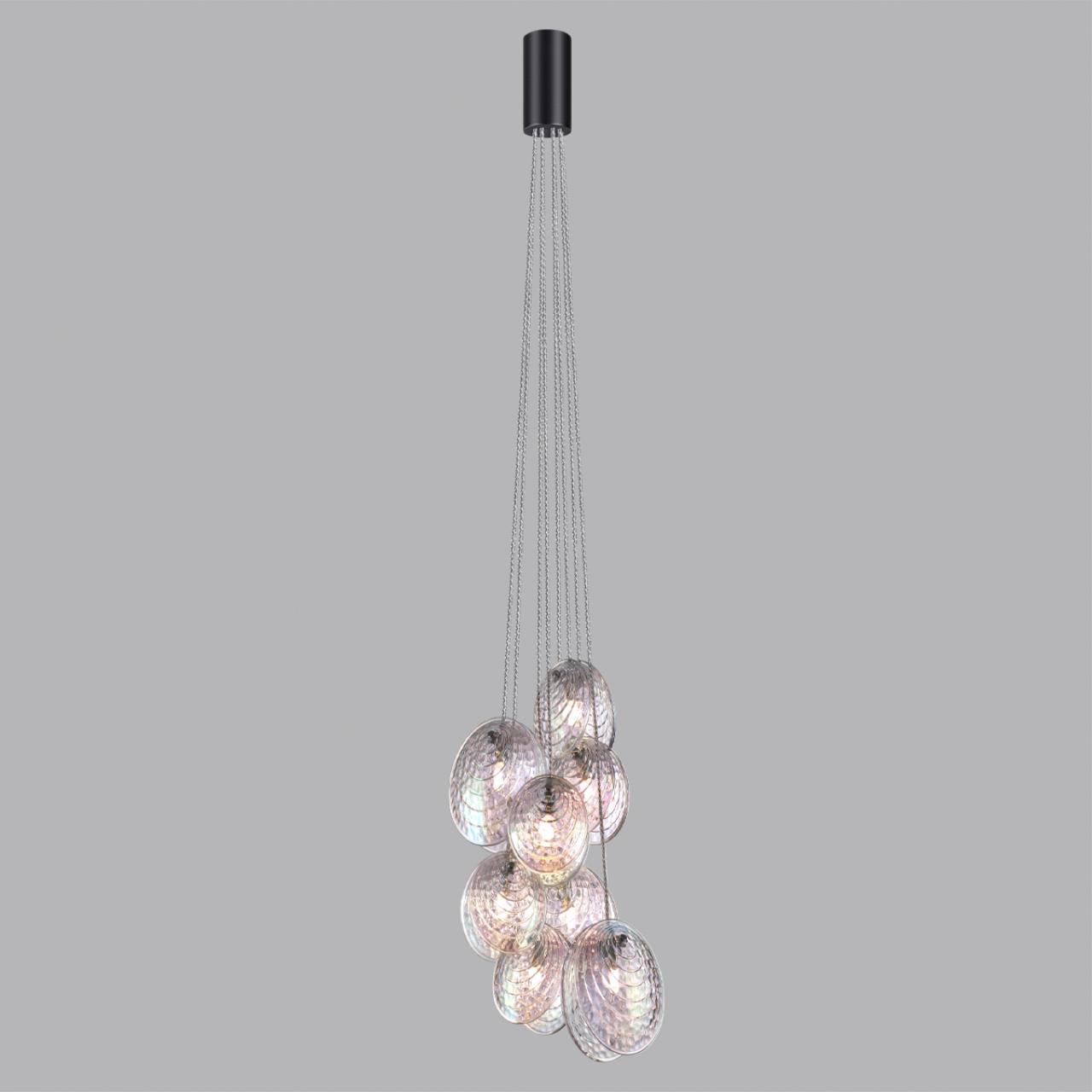Люстра ODEON LIGHT MODERN MUSSELS черный, перламутровый G9*8 10W
