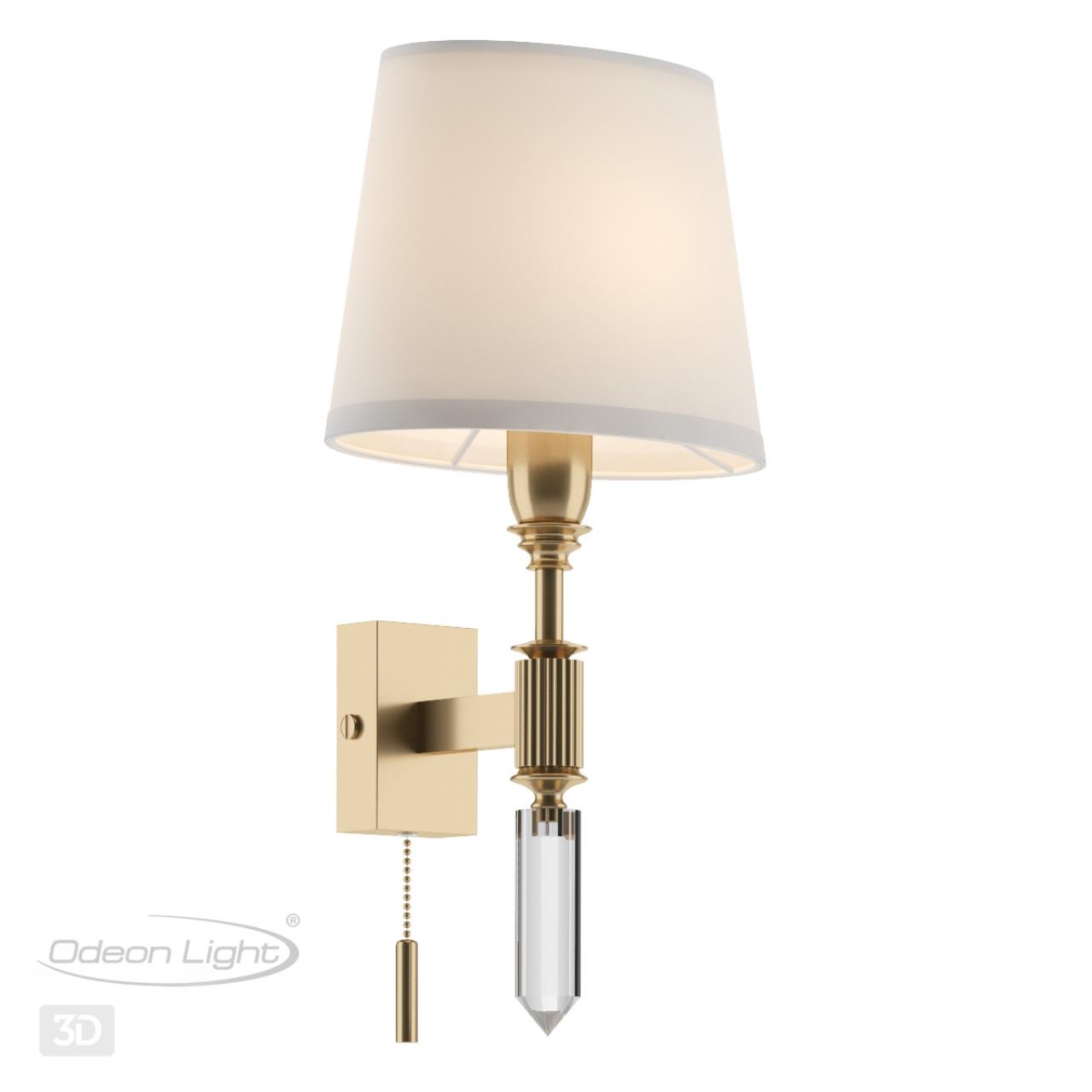 Настенный светильник ODEON LIGHT EXCLUSIVE MODERN LONDON бронзовый E14*1 10W плафон белый