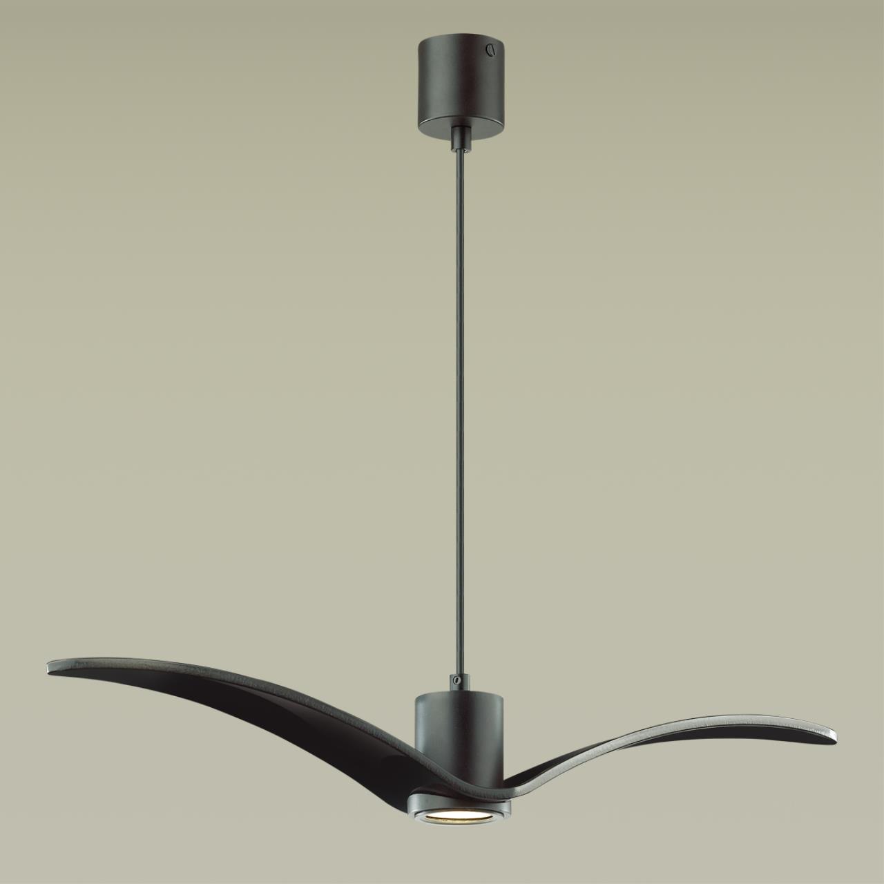 4902/1A PENDANT ODL22 289 чёрный/стекло Подвес GU10 1*5W BIRDS