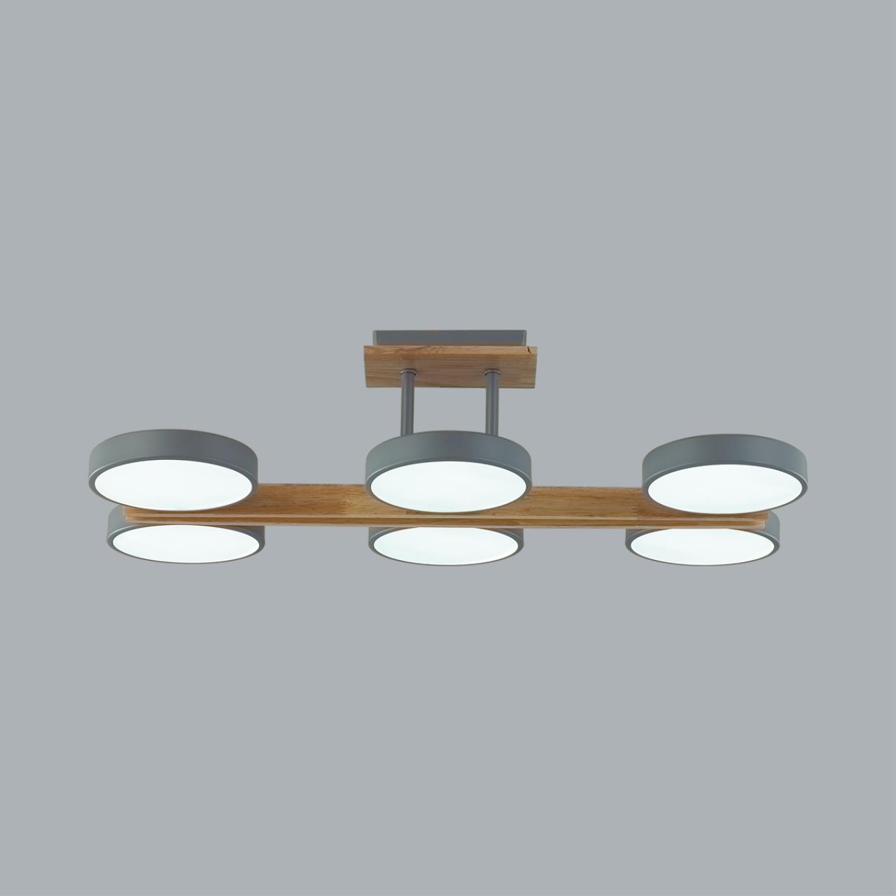 Люстра потолочная LUMION LEDIO PLATO серый LED*6 6*18W