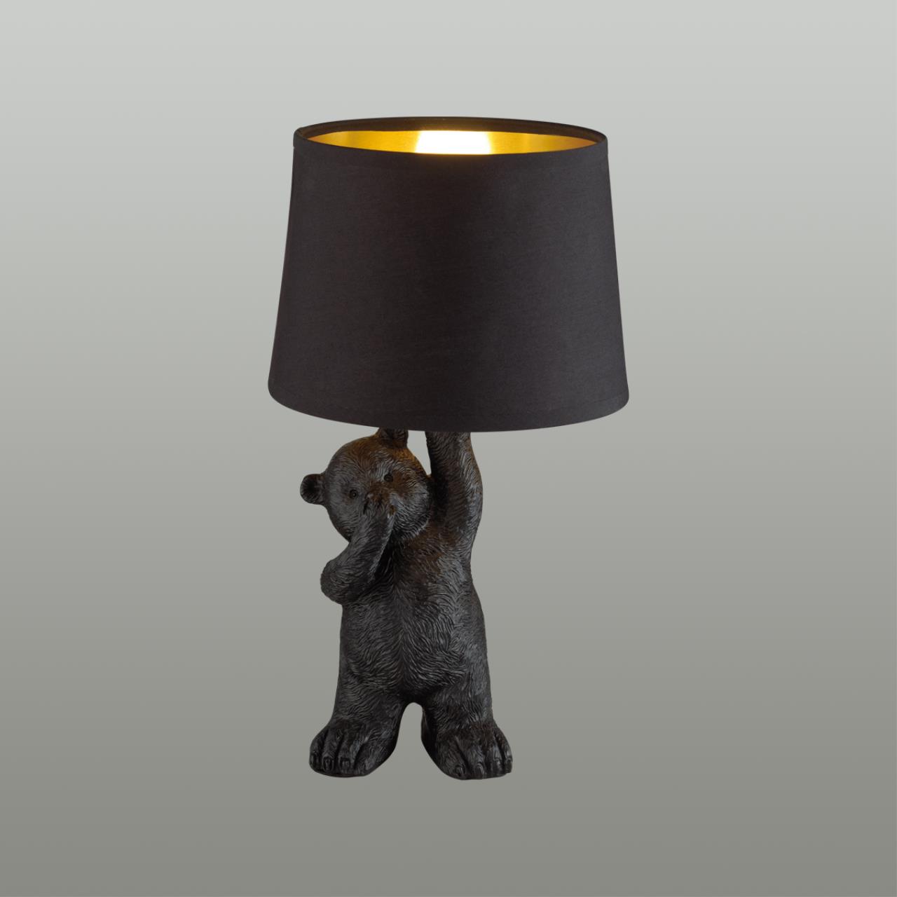 Настольная лампа LUMION MODERNI BEAR черный