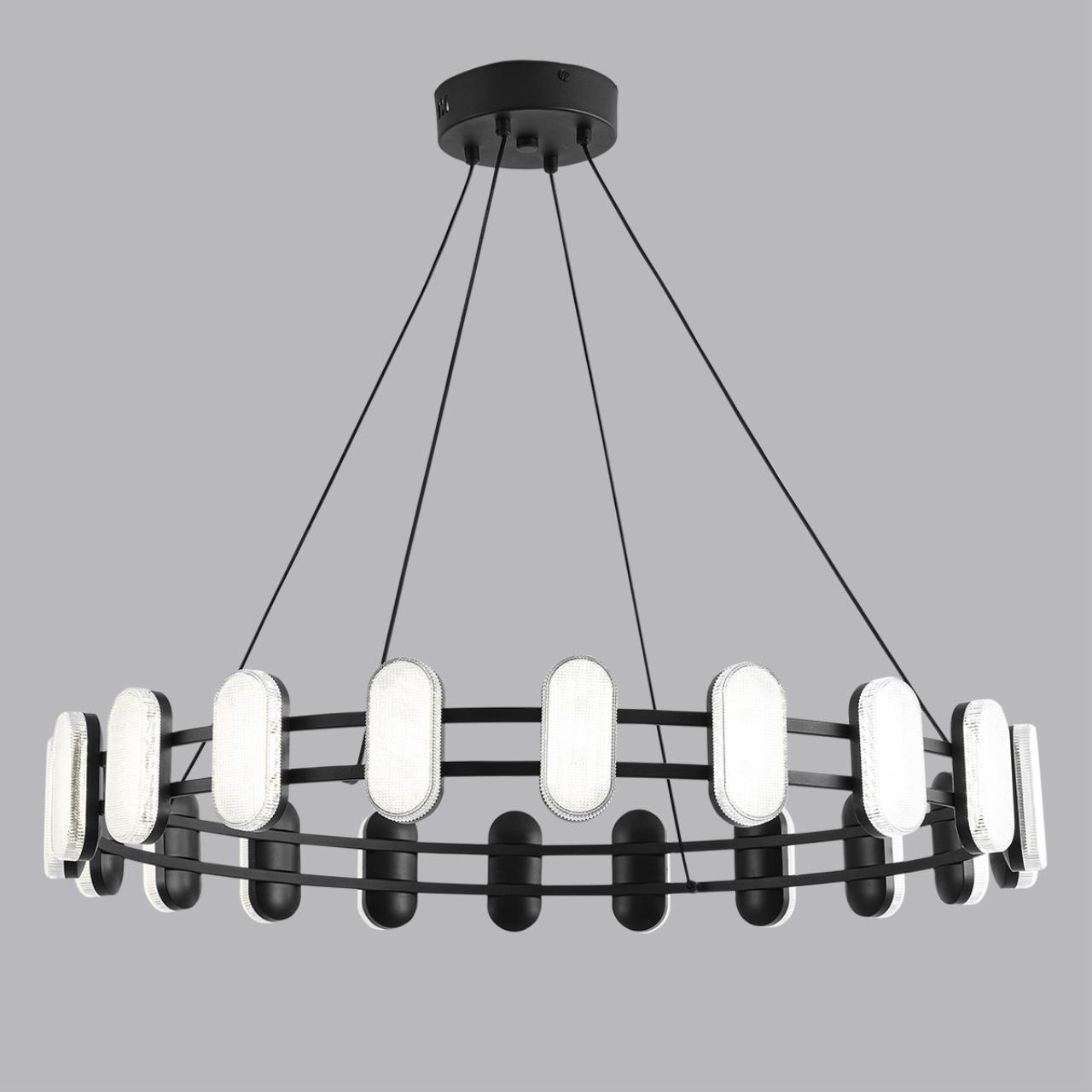 Люстра подвесная LUMION LEDIO OVELA черный LED*1 40W