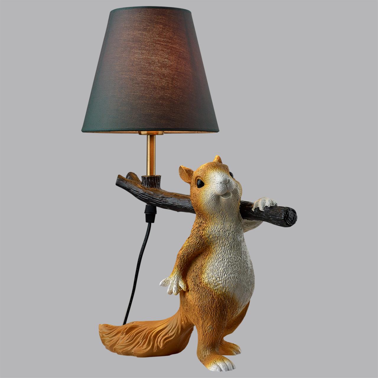 Настольная лампа LUMION MODERNI SQUIRREL цветной E14*1 10W