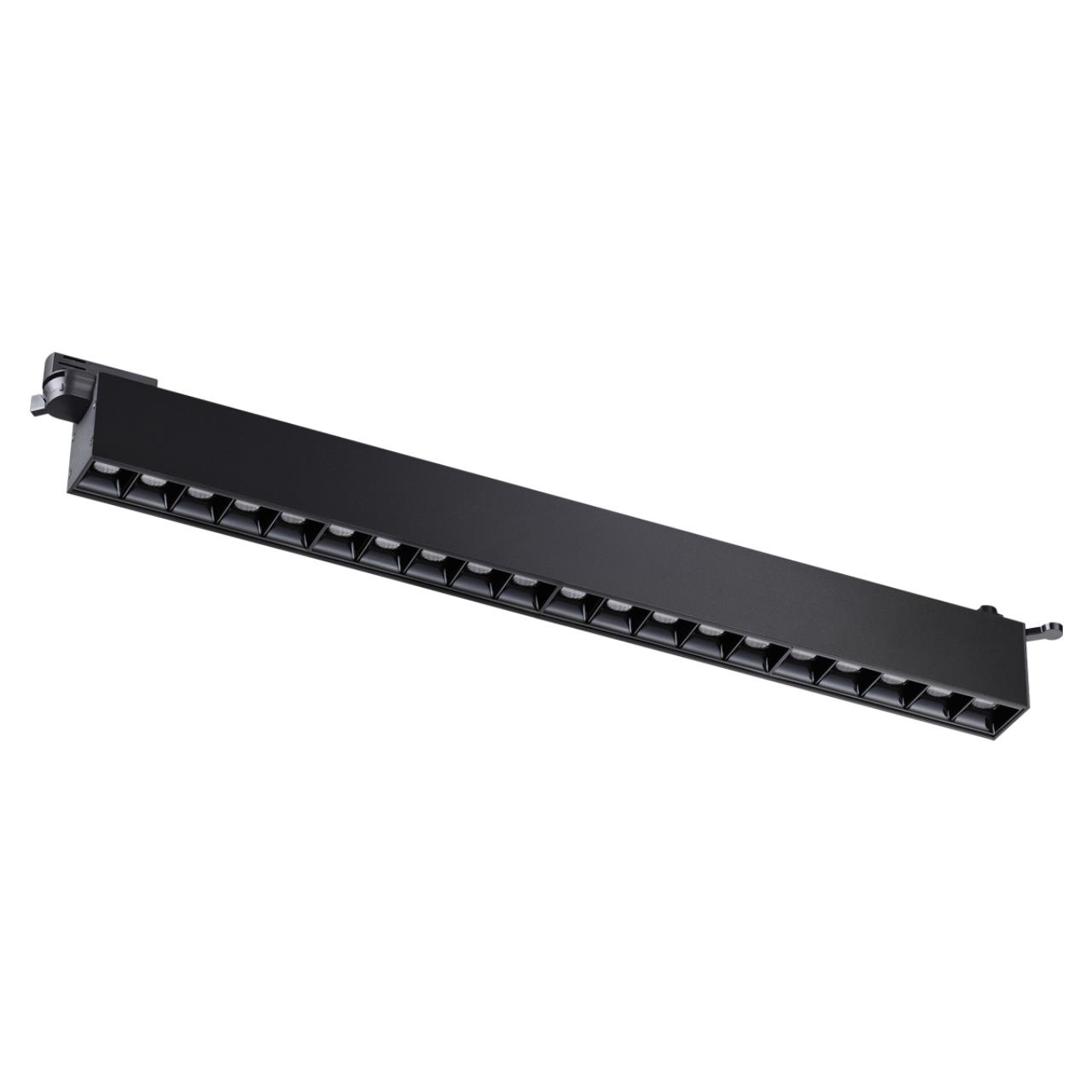 Светильник трековый однофазный трехжильный светодиодный NOVOTECH PORT ITER черный LED*1 30W 4000К плафон черный
