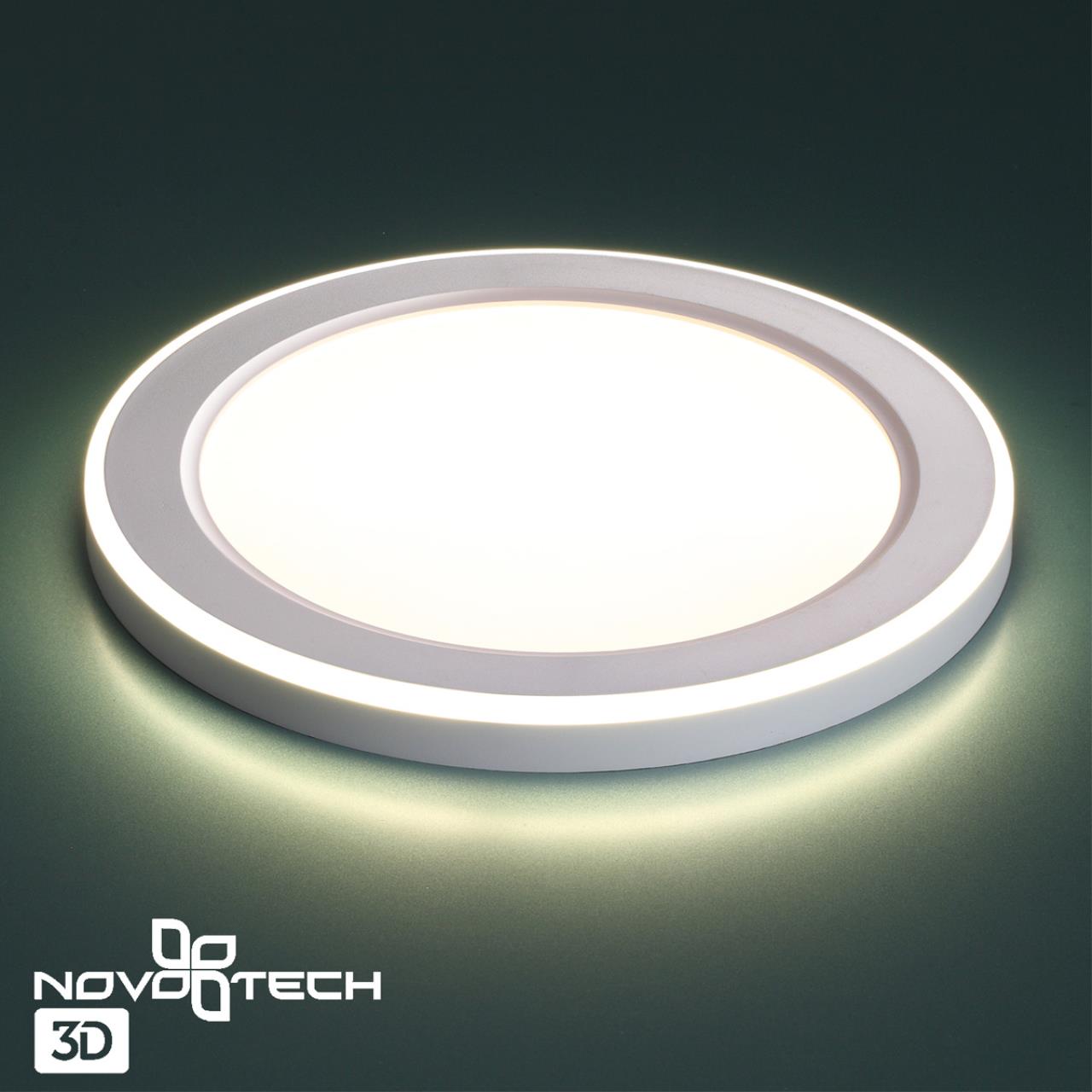 Светильник встраиваемый светодиодный (три сценария работы) NOVOTECH SPOT SPAN белый LED*1 12W+4W 4000+4000К