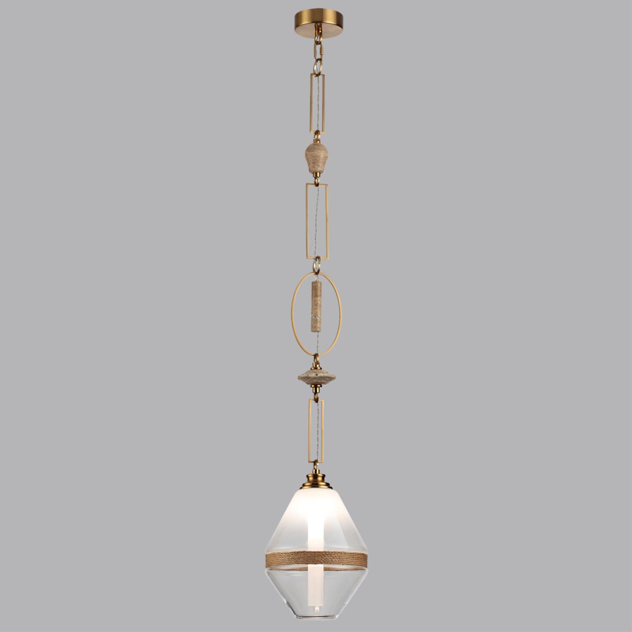 Подвес ODEON LIGHT EXCLUSIVE PENDANT KREMA латунь G9*1 10W плафон 200 мм