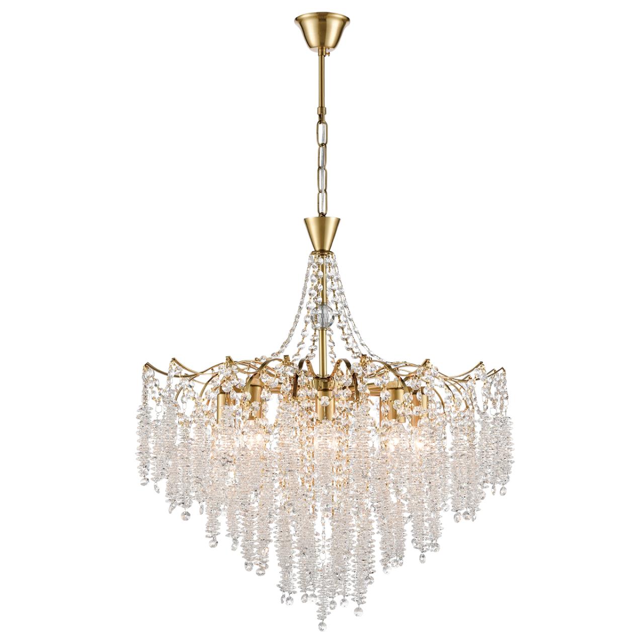 Люстра LUMION CLASSI KRISTINA латунь E14*8 10W