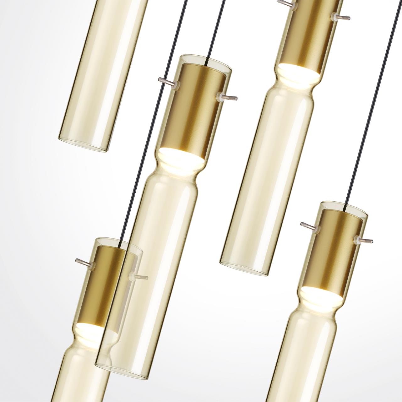 Люстра каскадная ODEON LIGHT PENDANT SCROW золотой