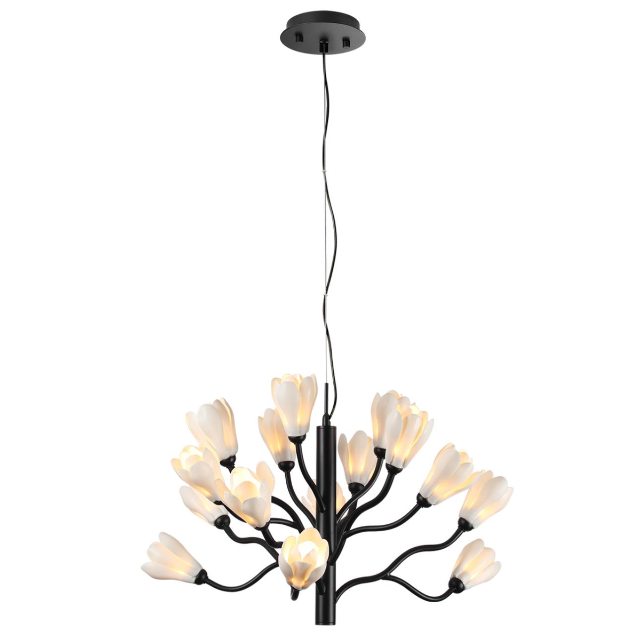 Люстра ODEON LIGHT MODERN GARDI черный G4*18 10W