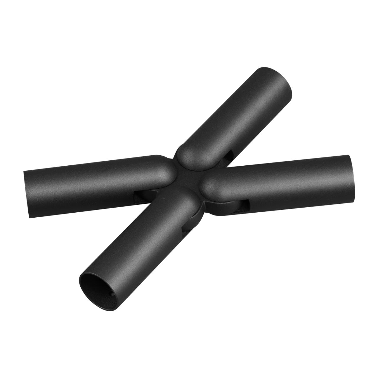 Соединитель гибкий "X" NOVOTECH KONST GLAT черный