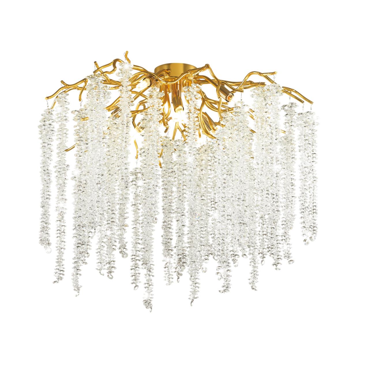 Люстра ODEON LIGHT HALL Banche золотой G9*8 10W