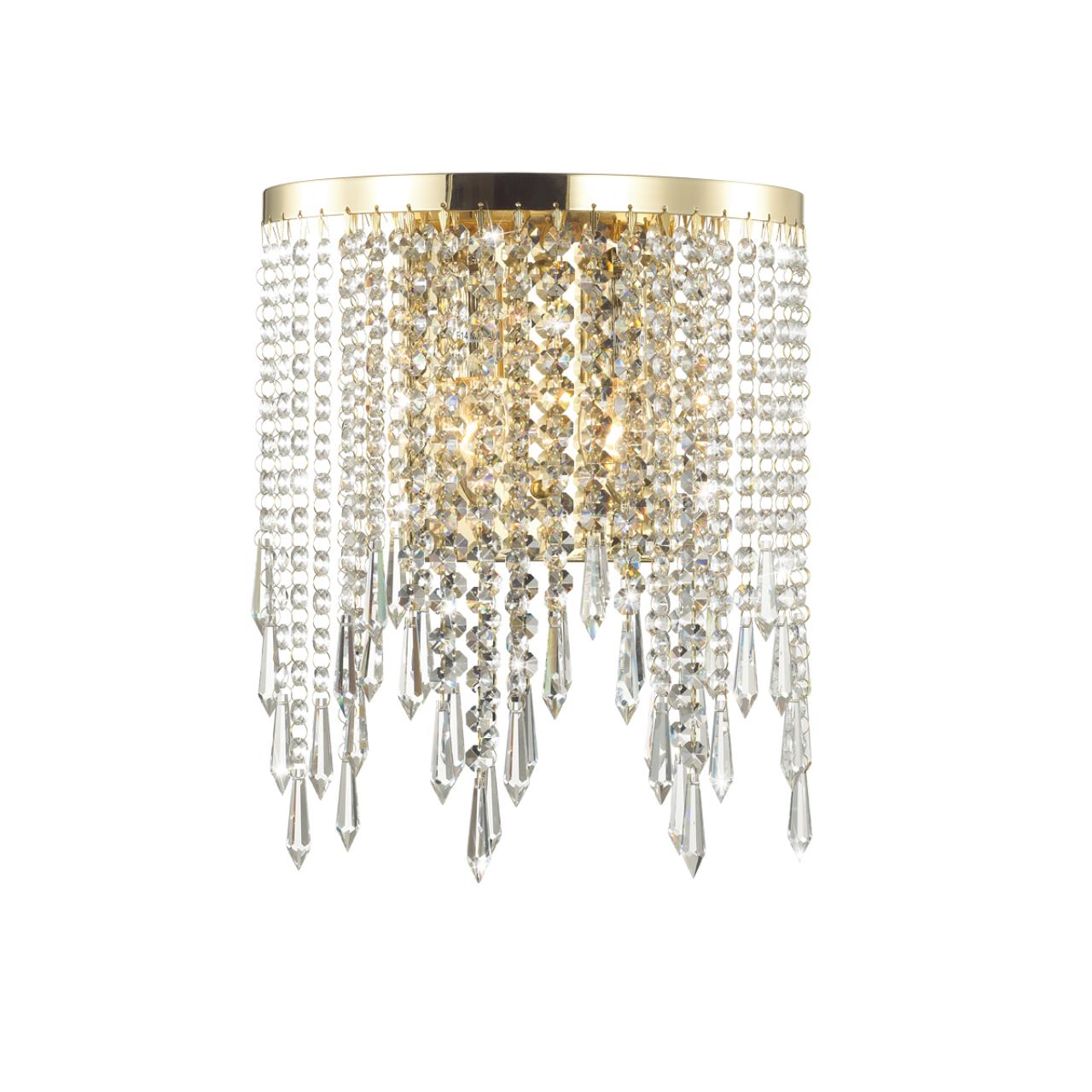 Бра ODEON LIGHT MODERN CHOKKA золотой E14*2 10W 220 мм