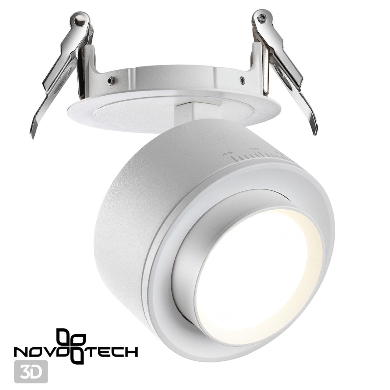Светильник встраиваемый светодиодный NOVOTECH SPOT EDDY белый