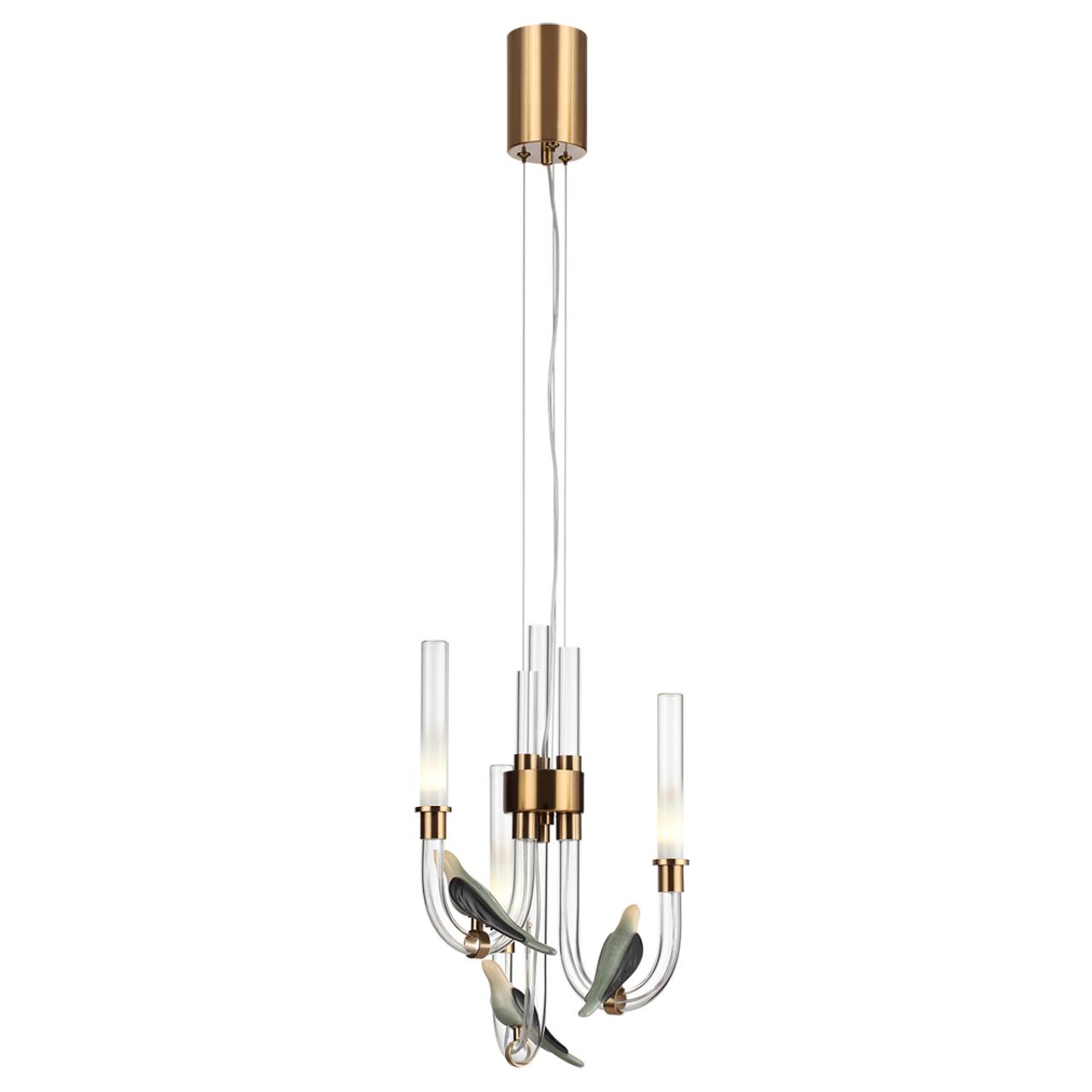 Подвес ODEON LIGHT EXCLUSIVE L-VISION LARK бронзовый LED 6W