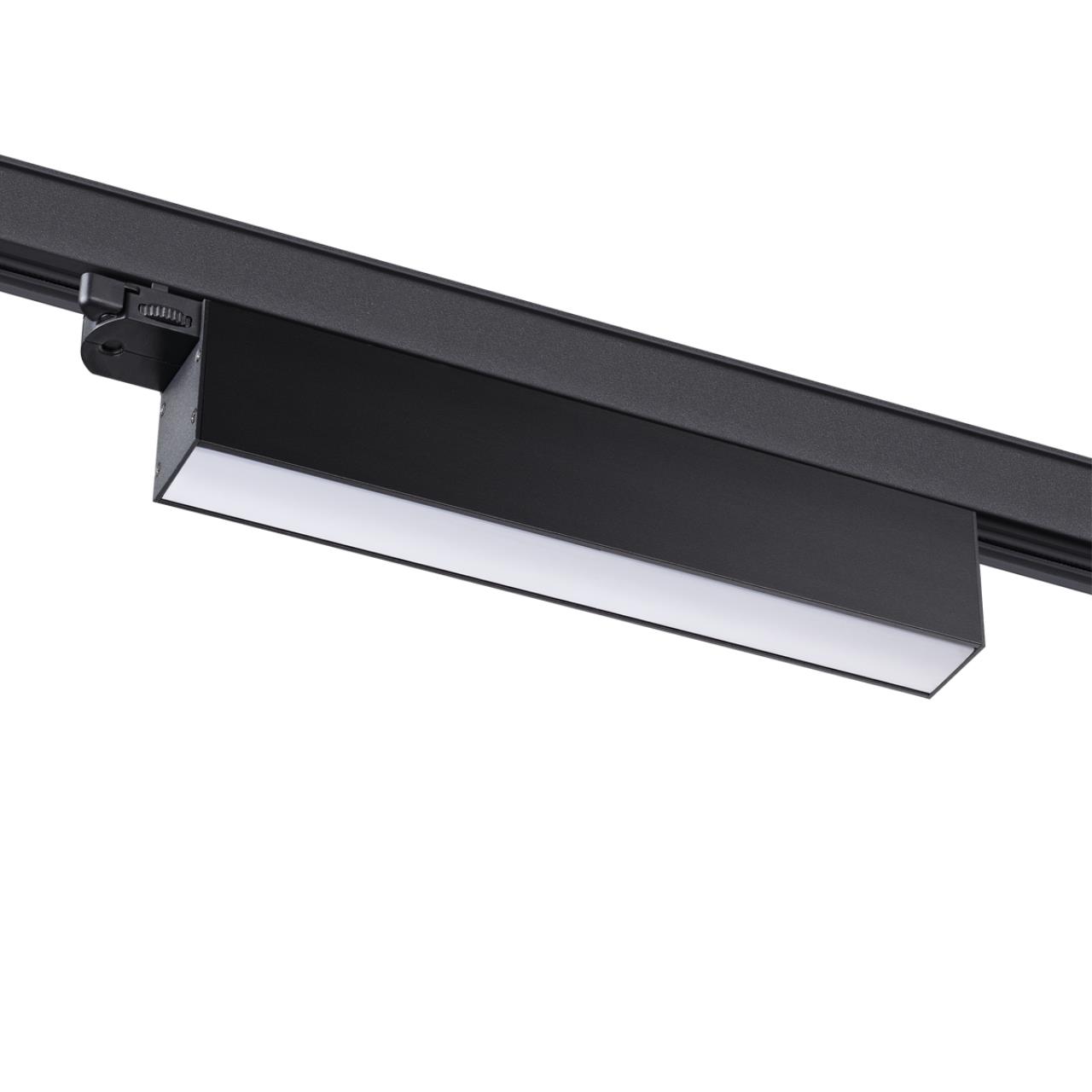 Светильник трехфазный трековый светодиодный NOVOTECH PORT ITER черный LED*1 18W 4000К
