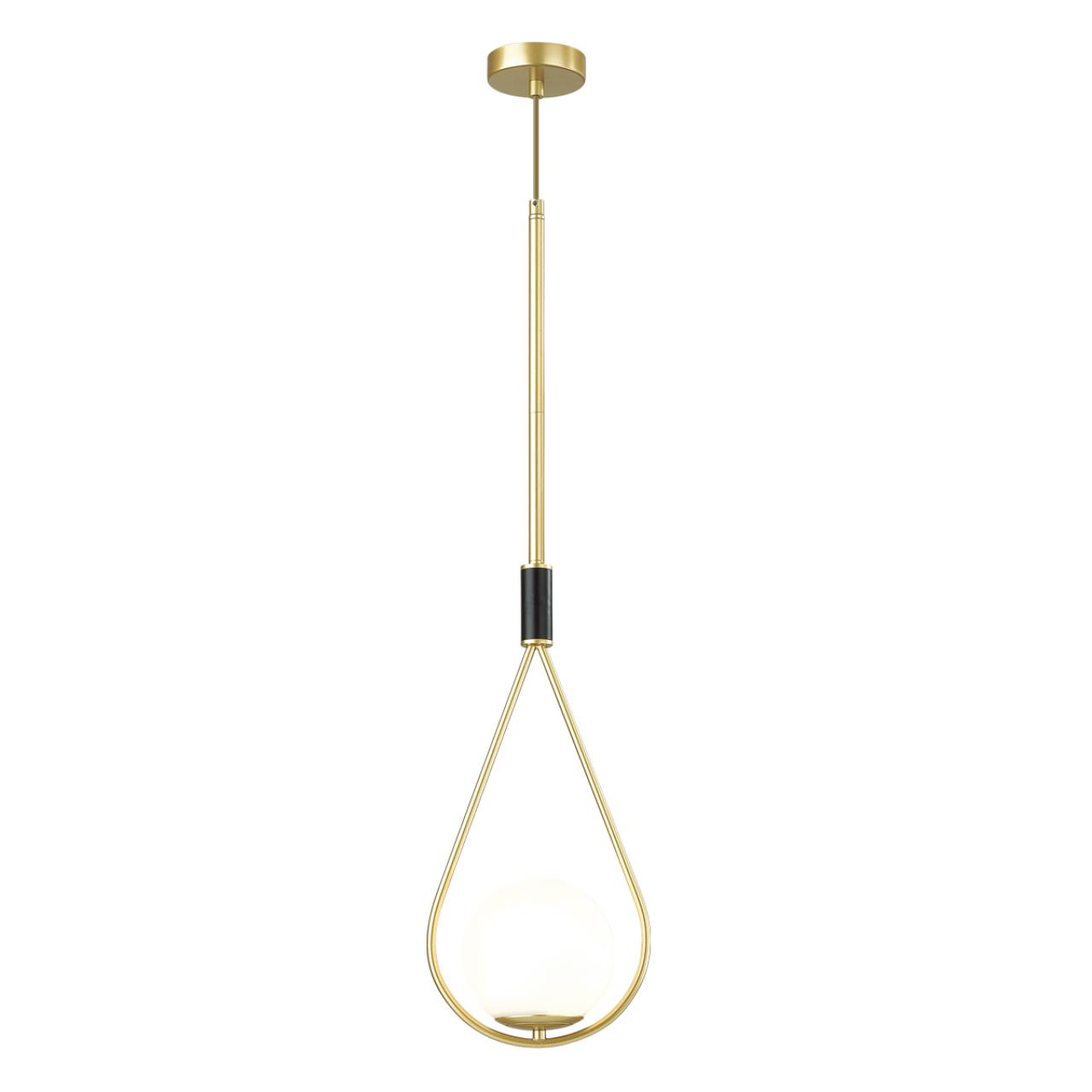 Подвес ODEON LIGHT PENDANT FLARI золотой, черный E14*1 10W плафон белый