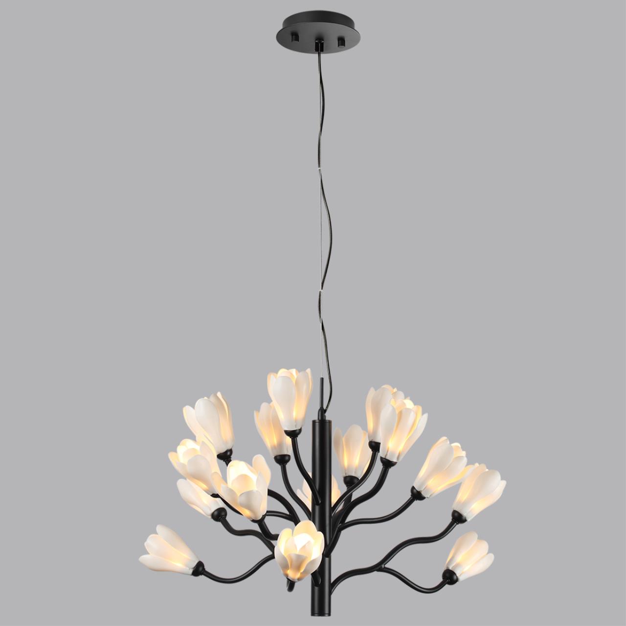 Люстра ODEON LIGHT MODERN GARDI черный G4*18 10W