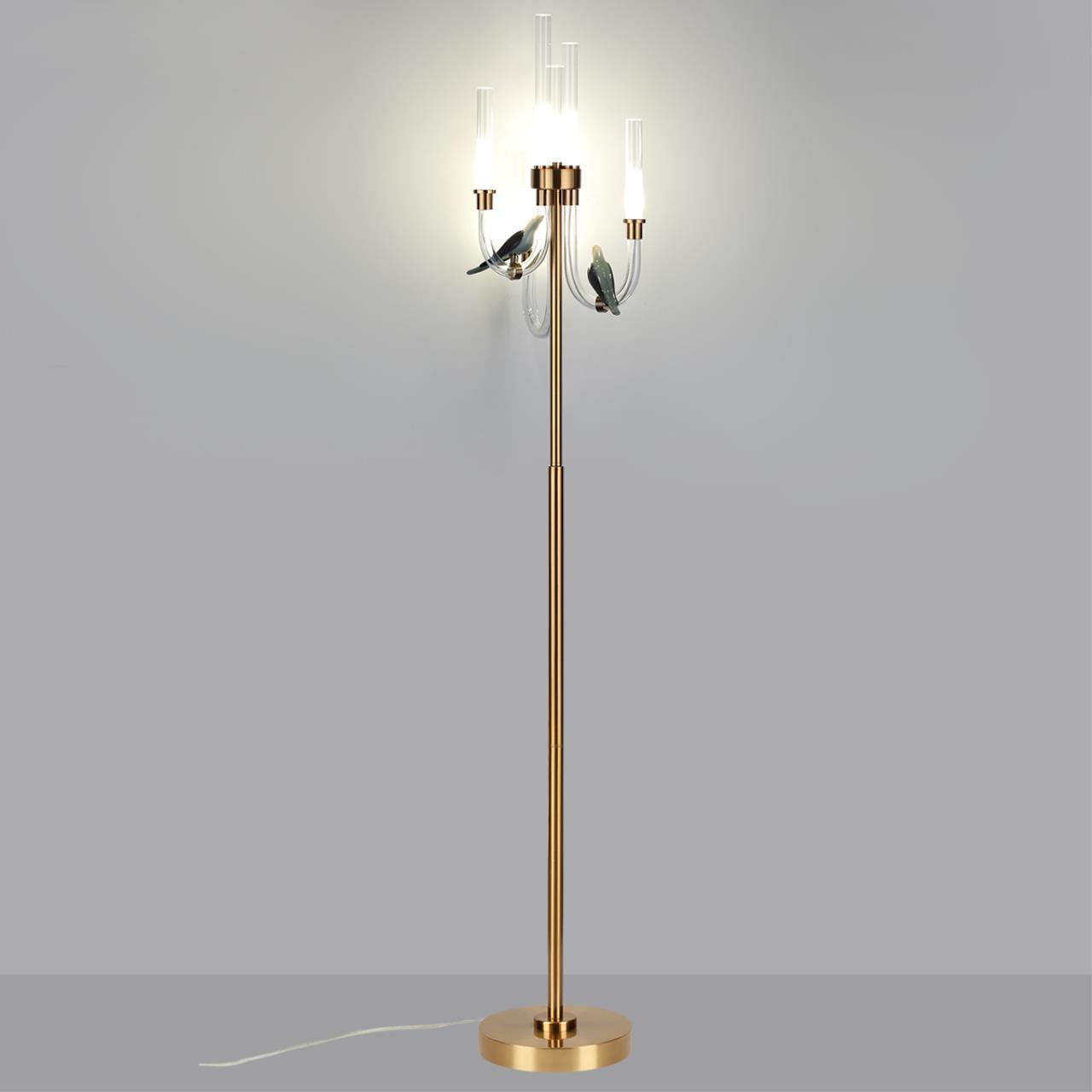 Торшер ODEON LIGHT EXCLUSIVE L-VISION LARK бронзовый